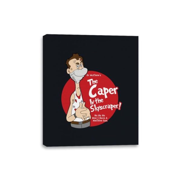 Caper in the Skyscraper - Canvas Wraps Canvas Wraps RIPT Apparel 8x10 / Black