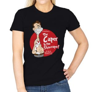 Caper in the Skyscraper - Womens T-Shirts RIPT Apparel Small / Black