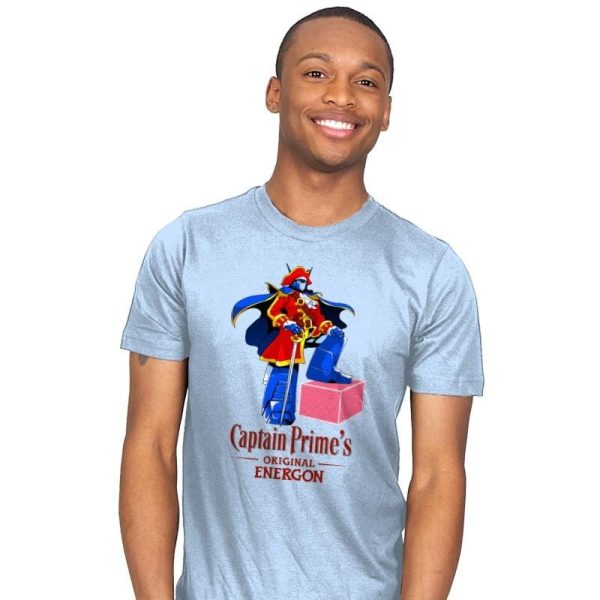 Captain P.'s Original Energon Exclusive - Shirtformers - Mens T-Shirts RIPT Apparel Small / Baby Blue