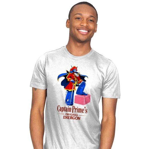 Captain P.'s Original Energon Exclusive - Shirtformers - Mens T-Shirts RIPT Apparel Small / White