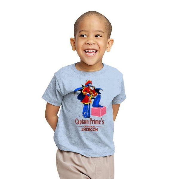 Captain P.'s Original Energon Exclusive - Shirtformers - Youth T-Shirts RIPT Apparel X-small / Light blue