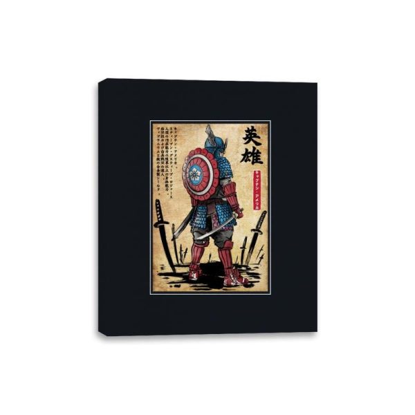 Captain Samurai - Canvas Wraps Canvas Wraps RIPT Apparel 8x10 / Black
