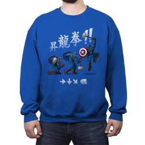 Captain Shoryuken - Crew Neck Sweatshirt Crew Neck Sweatshirt RIPT Apparel