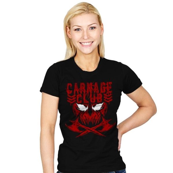 Carnage Club - Womens T-Shirts RIPT Apparel Small / Black