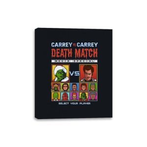 Carrey Death Match - Canvas Wraps Canvas Wraps RIPT Apparel 8x10 / Black