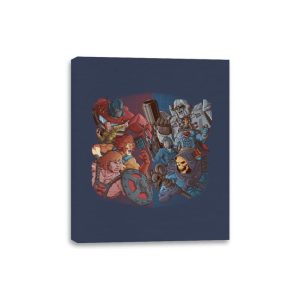 Cartoon Clash! - Canvas Wraps Canvas Wraps RIPT Apparel 8x10 / Navy