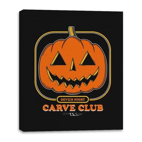 Carve Club - Canvas Wraps Canvas Wraps RIPT Apparel 16x20 / Black