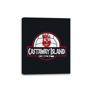 Cast Away Island - Canvas Wraps Canvas Wraps RIPT Apparel 8x10 / Black