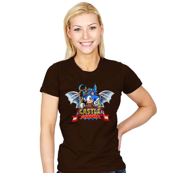 Castle Mania - Womens T-Shirts RIPT Apparel Small / Brown