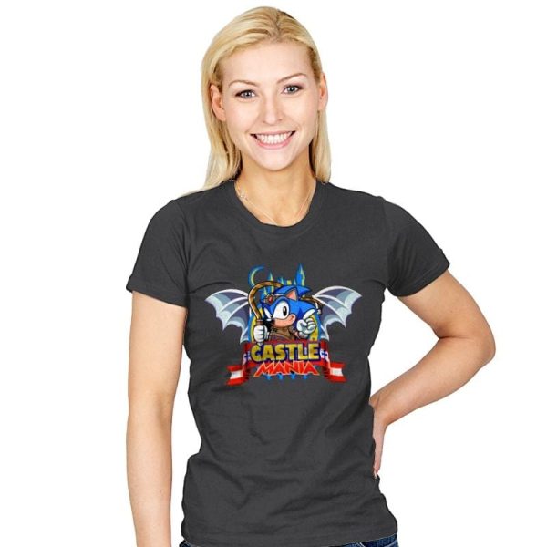 Castle Mania - Womens T-Shirts RIPT Apparel Small / Charcoal