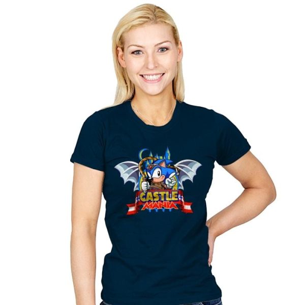 Castle Mania - Womens T-Shirts RIPT Apparel Small / Navy