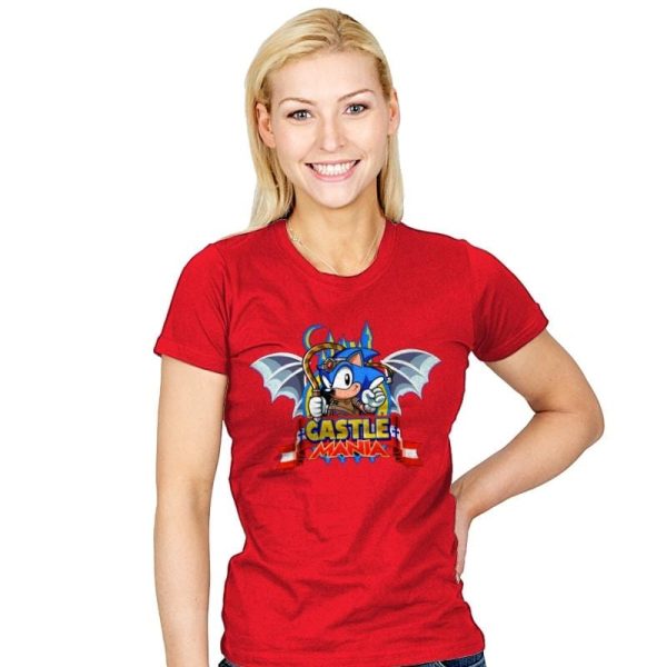 Castle Mania - Womens T-Shirts RIPT Apparel Small / Red