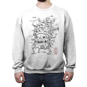 Castle Plan - Crew Neck Sweatshirt Crew Neck Sweatshirt RIPT Apparel