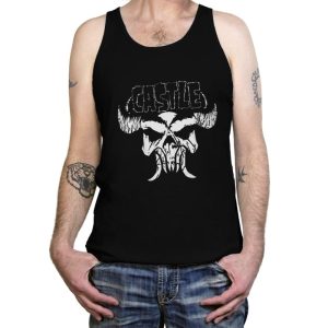 Castle Skull - Tanktop Tanktop RIPT Apparel X-Small / Black