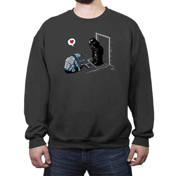 Cat-At Gift - 80s Blaarg - Crew Neck Sweatshirt Crew Neck Sweatshirt RIPT Apparel Small / Charcoal
