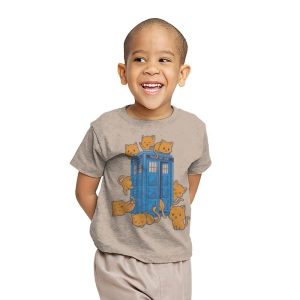 Cat Cabin - Youth T-Shirts RIPT Apparel X-small / White
