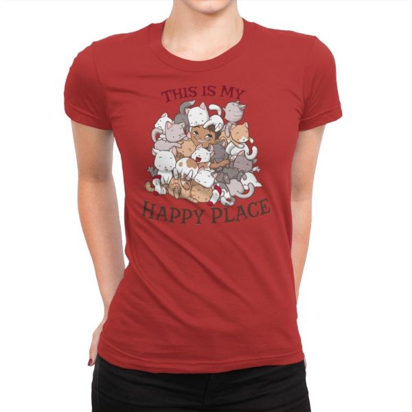 Cat Hoarder - Womens Premium T-Shirts RIPT Apparel Small / Red