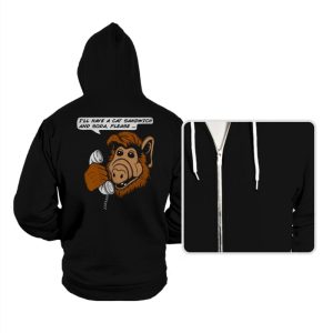 Cat Sandwich and Soda - Hoodies Hoodies RIPT Apparel Small / Black