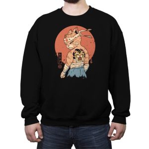 Catana Battle Damage - Crew Neck Sweatshirt Crew Neck Sweatshirt RIPT Apparel Small / Black