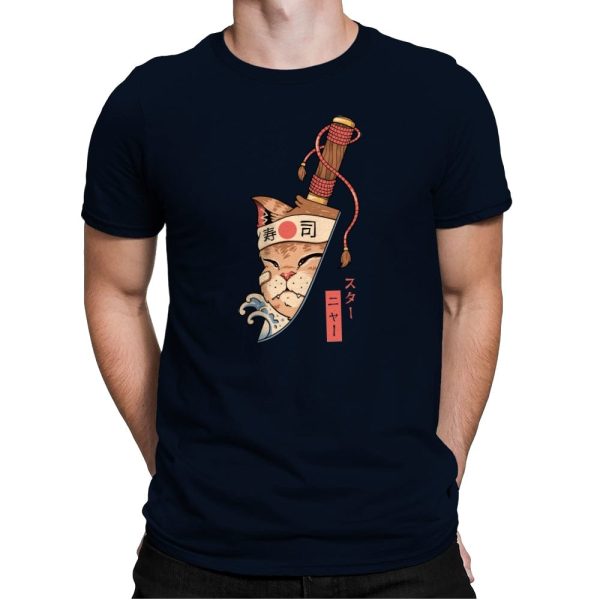 Catana Blade Meowster - Mens Premium T-Shirts RIPT Apparel Small / Midnight Navy