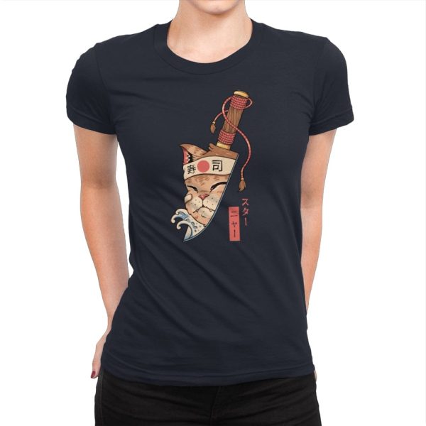 Catana Blade Meowster - Womens Premium T-Shirts RIPT Apparel Small / Midnight Navy