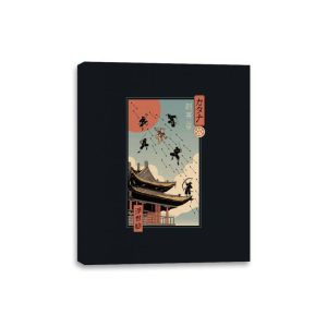 Catana Fight in Edo - Canvas Wraps Canvas Wraps RIPT Apparel 8x10 / Black