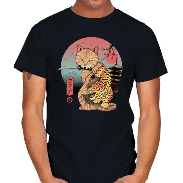 Catana in Edo - Mens T-Shirts RIPT Apparel Small / Black