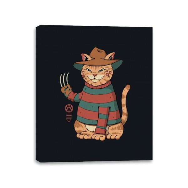 Catana on Elm Street - Canvas Wraps Canvas Wraps RIPT Apparel 11x14 / Black