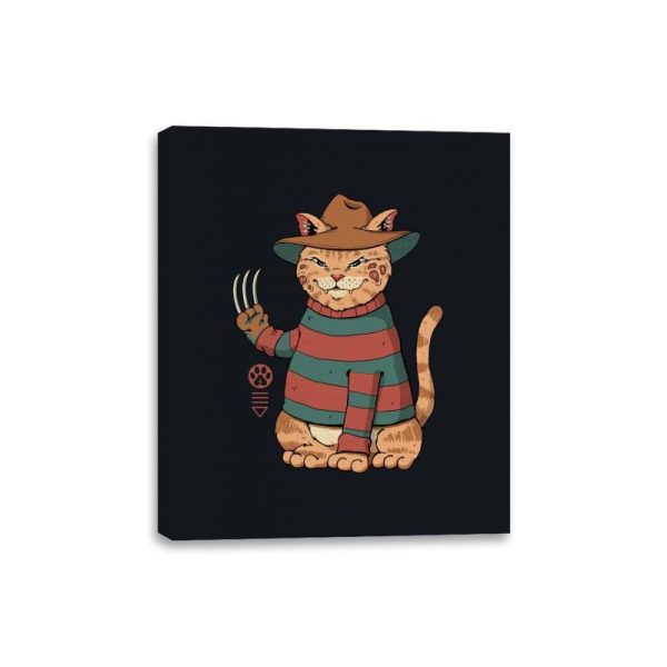 Catana on Elm Street - Canvas Wraps Canvas Wraps RIPT Apparel 8x10 / Black