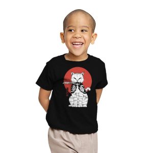 Catana on Red Sun - Youth T-Shirts RIPT Apparel X-small / Black