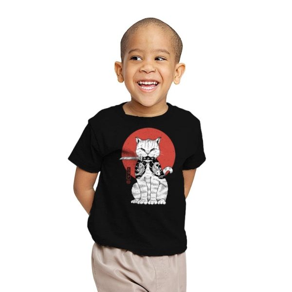 Catana on Red Sun - Youth T-Shirts RIPT Apparel X-small / Black