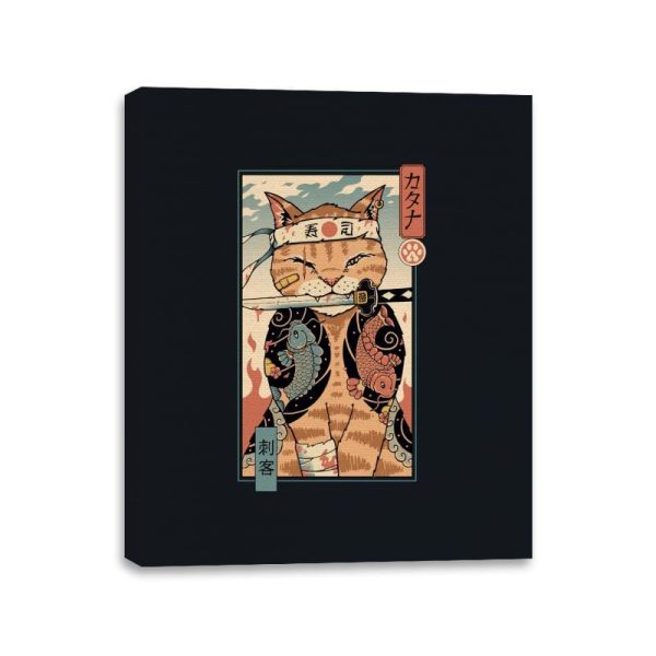 Catana Portrait - Canvas Wraps Canvas Wraps RIPT Apparel 11x14 / Black