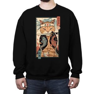 Catana Portrait - Crew Neck Sweatshirt Crew Neck Sweatshirt RIPT Apparel Small / Black