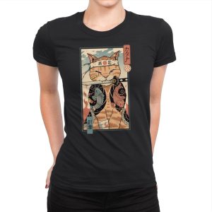 Catana Portrait - Womens Premium T-Shirts RIPT Apparel Small / Black