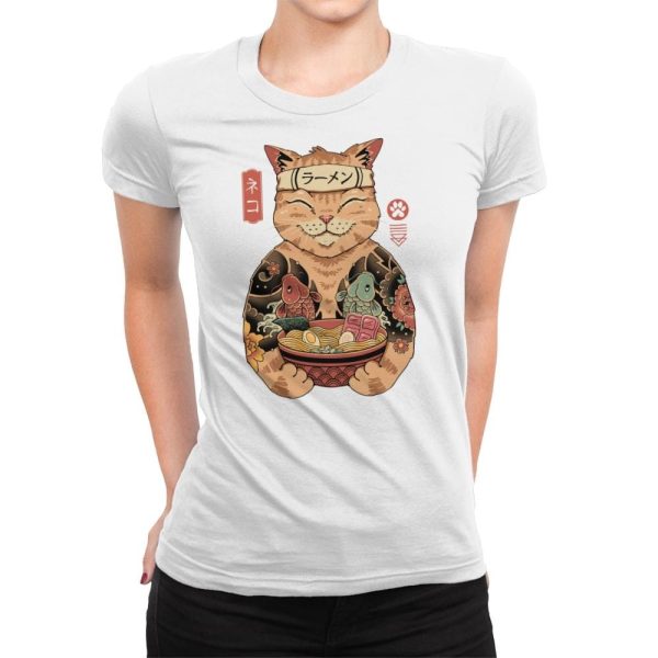 Catana Ramen - Womens Premium T-Shirts RIPT Apparel Small / White