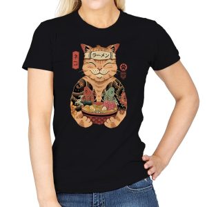 Catana Ramen - Womens T-Shirts RIPT Apparel Small / Black