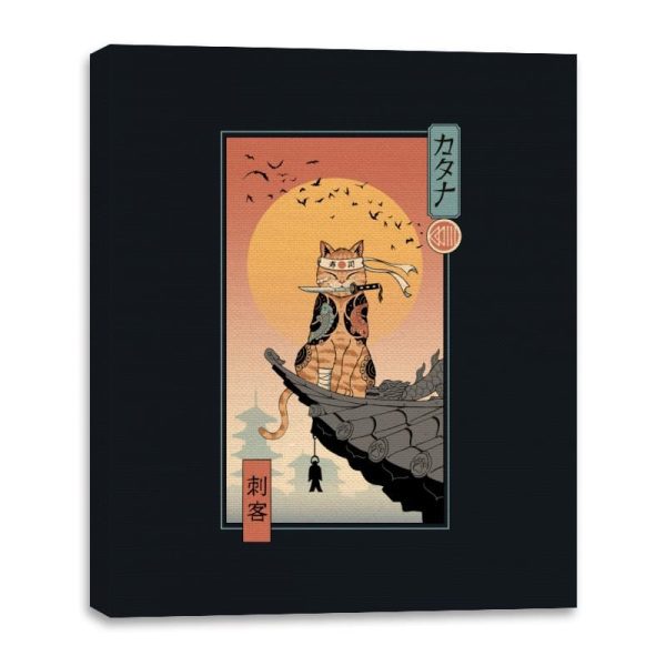 Catana Returns - Canvas Wraps Canvas Wraps RIPT Apparel 16x20 / Black
