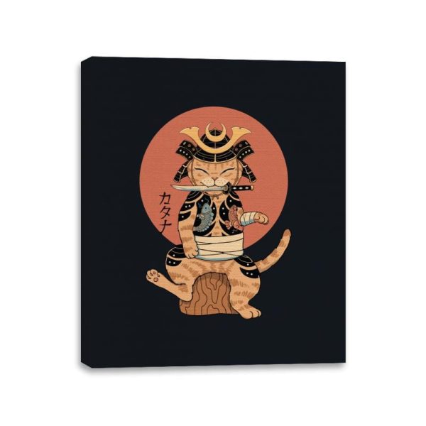 Catana Samurai - Canvas Wraps Canvas Wraps RIPT Apparel 11x14 / Black