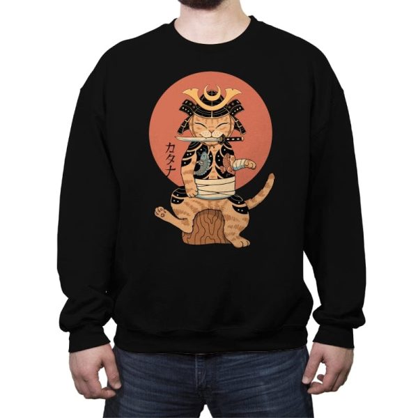 Catana Samurai - Crew Neck Sweatshirt Crew Neck Sweatshirt RIPT Apparel Small / Black