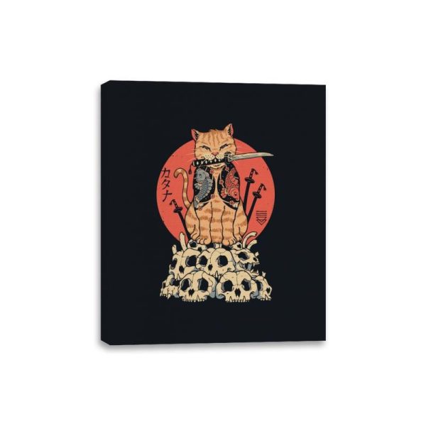 Catana Skulls - Canvas Wraps Canvas Wraps RIPT Apparel 8x10 / Black
