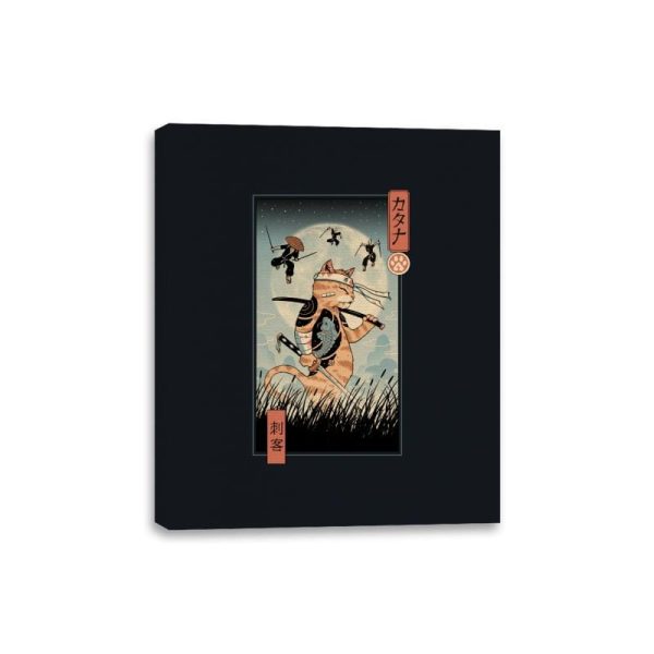 Catana the Last Fight Ukiyo-e - Canvas Wraps Canvas Wraps RIPT Apparel 8x10 / Black