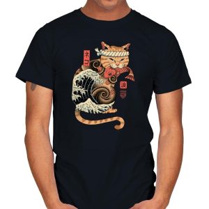Catana Wave - Mens T-Shirts RIPT Apparel Small / Black