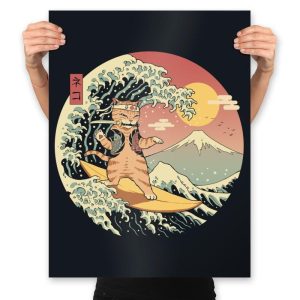 Catana Wave - Prints Posters RIPT Apparel 18x24 / Black
