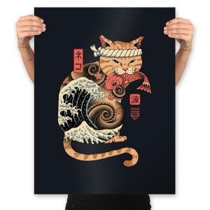 Catana Wave - Prints Posters RIPT Apparel 18x24 / Black