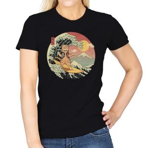Catana Wave - Womens T-Shirts RIPT Apparel Small / Black
