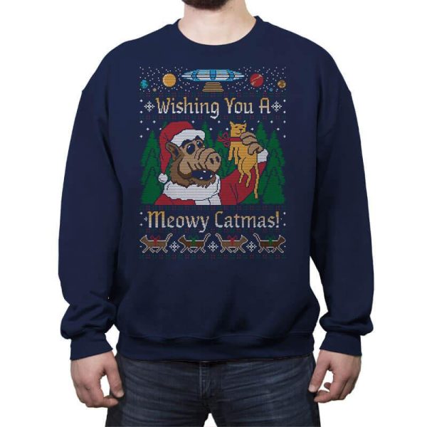 Catmus COD Holiday Sweater - Crew Neck Sweatshirt Crew Neck Sweatshirt Gooten