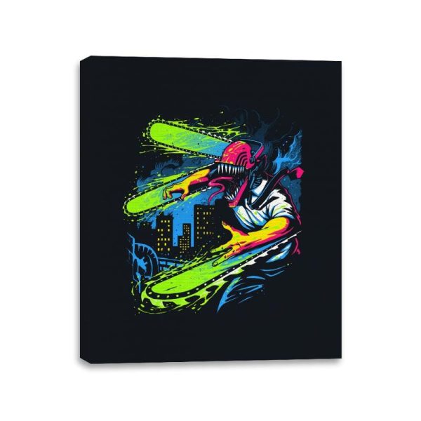 Chain of Filth - Canvas Wraps Canvas Wraps RIPT Apparel 11x14 / Black