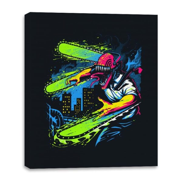 Chain of Filth - Canvas Wraps Canvas Wraps RIPT Apparel 16x20 / Black