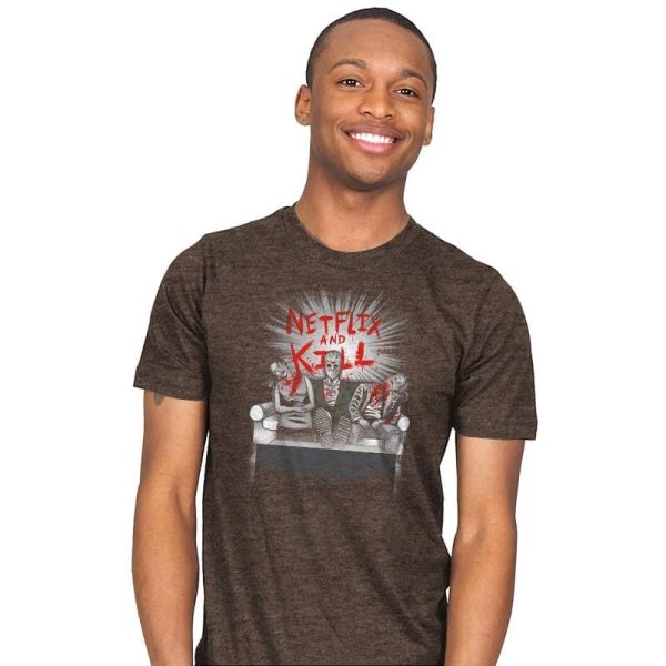 'Flix and Kill Exclusive - Mens T-Shirts RIPT Apparel 4x-large / Brown