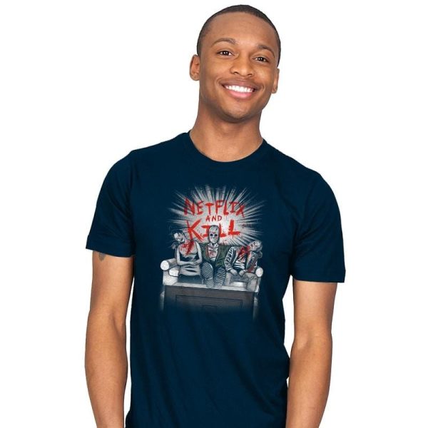 'Flix and Kill Exclusive - Mens T-Shirts RIPT Apparel Small / Navy